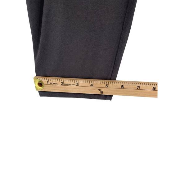 Eileen Fisher Soft Stretch Casual Pull On Pants Pockets Medium Gray - Picture 6 of 10